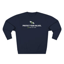 Load image into Gallery viewer, Protect Your Values - Unisex Crewneck Sweatshirt