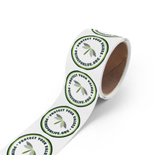 Load image into Gallery viewer, Protect Your Values - Round Sticker Label Rolls
